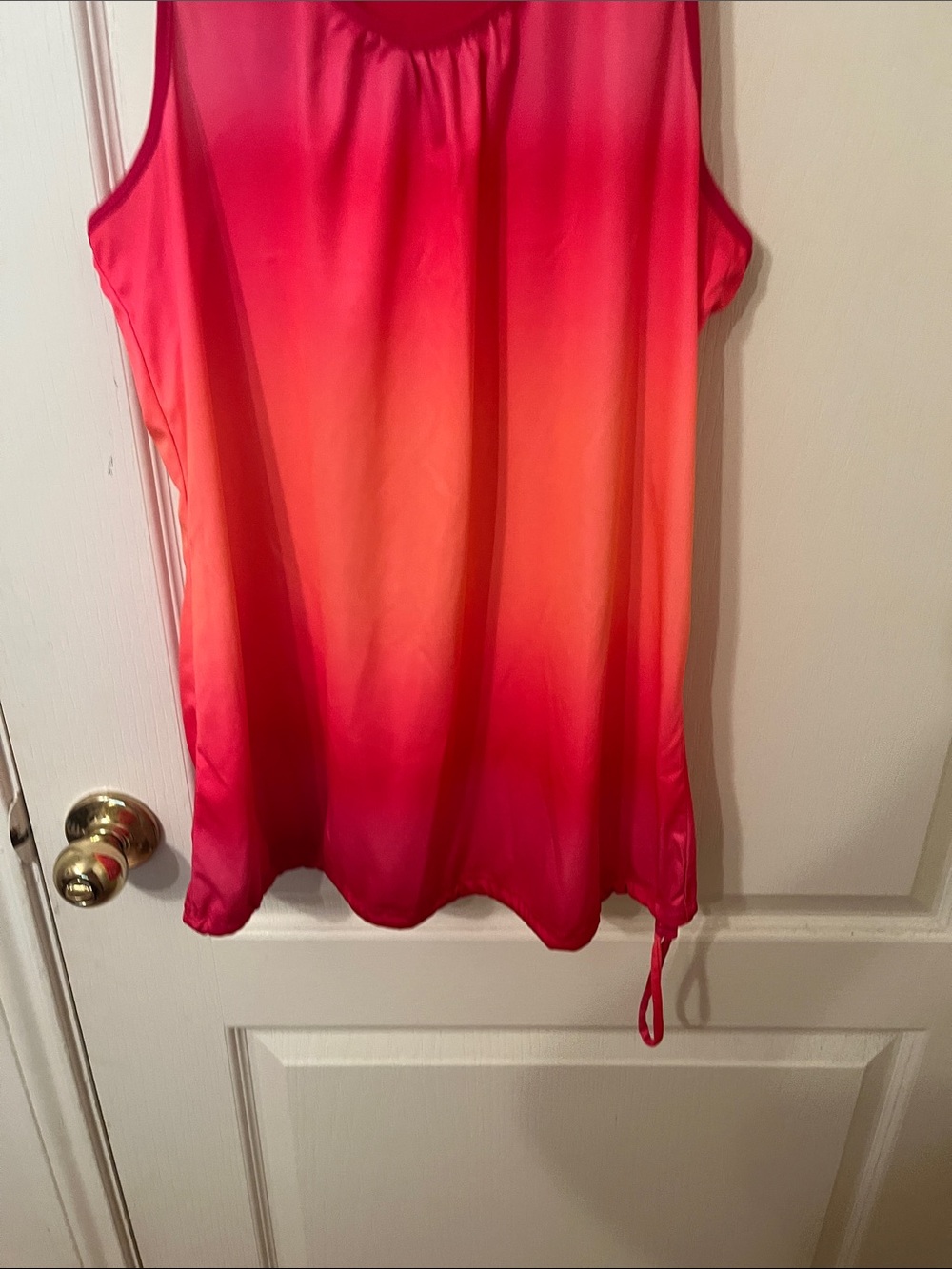 Danskin Ombre Sleeveless Tank Top in Pink and Orange